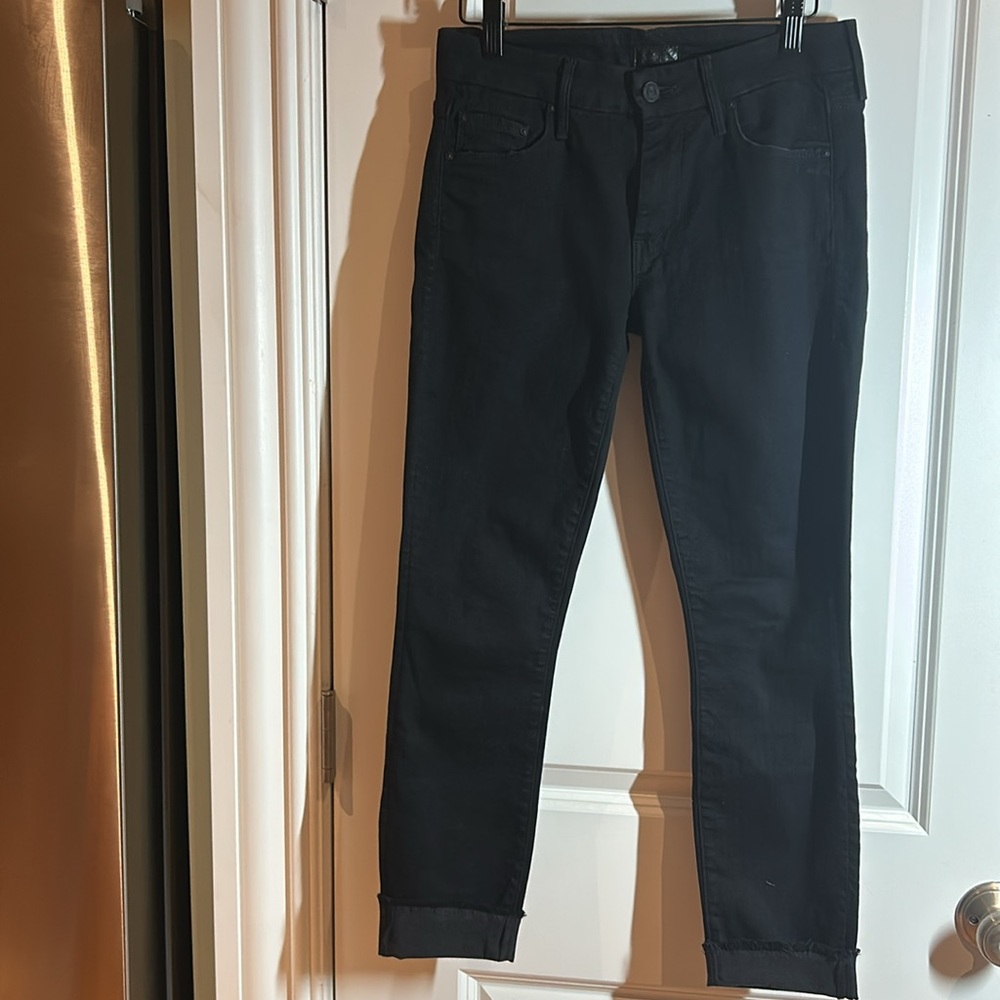Mother Denim The Looker Jeans Not Guilty Black Size 26 like-new condition